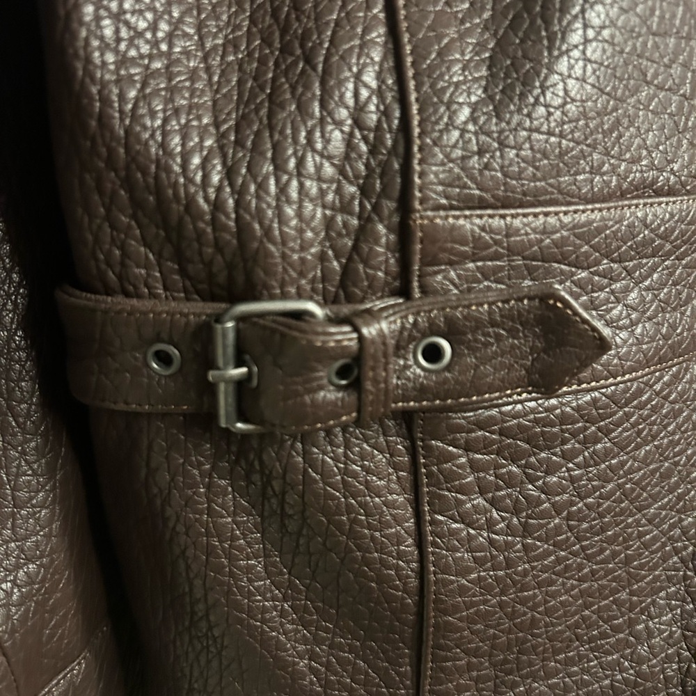 DUCIE London brown leather jacket - Picture 3 of 4
